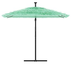 Parasol ogrodowy na stalowym słupku, zielony, 269x269x235 cm