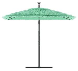 Parasol ogrodowy na stalowym słupku, zielony, 246x246x230 cm