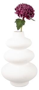 Biały ceramiczny wazon Karlsson Circles, wys. 28,5 cm