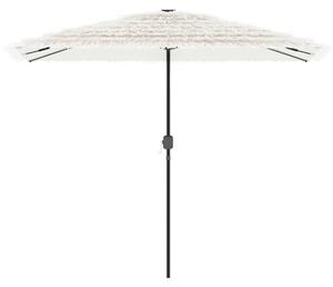 Parasol ogrodowy na stalowym słupku, biały, 300x200x250 cm