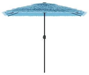 Parasol ogrodowy na stalowym słupku, niebieski, 300x200x250 cm