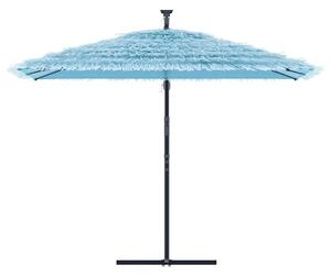 Parasol ogrodowy na stalowym słupku, niebieski, 290x290x238 cm
