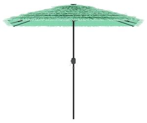 Parasol ogrodowy na stalowym słupku, zielony, 300x200x250 cm
