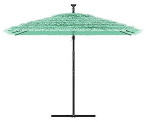 Parasol ogrodowy na stalowym słupku, zielony, 290x290x238 cm