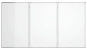 Tablica magnetyczna, składana, 150x80x1,7 cm, aluminiowa