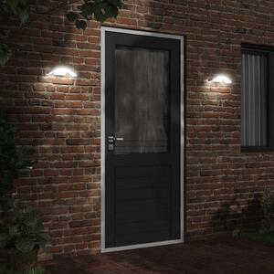 Kinkiety zewnętrzne LED, 2 szt., białe, odlewane aluminium