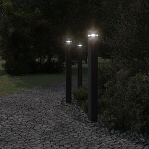 Zewnętrzna lampa stojąca, czarna, 110 cm, aluminium