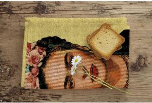 Zestaw 3 ścierek z domieszką bawełny Madre Selva Frida Draw, 50x70 cm