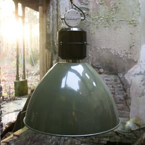 Steinhauer Oliwkowa lampa wisząca Frisk w industrialnym stylu