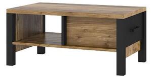Stolik kawowy OLIN 1S 90x56 appenzeller fichte/czarny