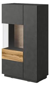 Komoda SILVANA 80 cm do Salonu Sypialni Odcienie szarości