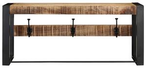Wieszak na ubrania 80x35x35 cm lite drewno surowe mango