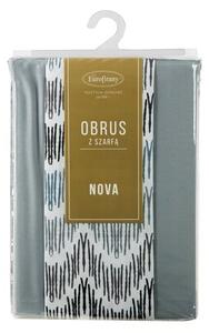 Obrus z bieÅ¼nikiem EUROFIRANY Anita 2 140 x 180 cm Popielaty