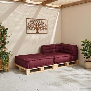 Modułowa sofa, bordowy, 70x70x54, materiał