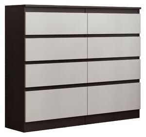 Komoda ADRIANO 120 cm do Salonu Sypialni 8 Szuflad Wenge