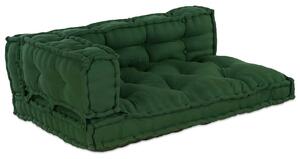 Poduszka do sofy paletowej 3 pcs zielony 120 x 80 x 38 cm