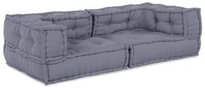 Modularna jednostka sofy 3 pcs Szary 140 x 70 x 36 cm tkanina
