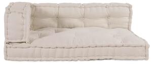 Poduszka do sofy paletowej 3 pcs kremowy 120 x 80 x 34 cm