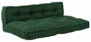 Poduszka do sofy paletowej 2 pcs zielony 120 x 80 x 38 cm