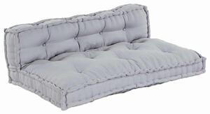 Poduszka do sofy paletowej 2 pcs Szary 120 x 80 x 38 cm tkanina