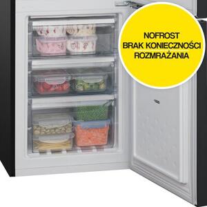 Lodówka AMICA FK4015T.2FZTHD No frost 171cm Czarny/Inox