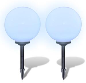 Lampy do oświetlenia ścieżki, 2 szt, LED, 30 cm, ze szpikulcami