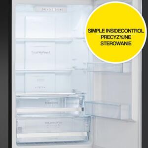 Lodówka AMICA FK4015T.2FZTHD No frost 171cm Czarny/Inox