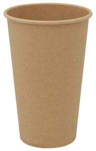 Papierowe kubki, 1000 szt., 16oz, 400ml, brązowy