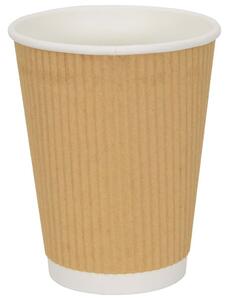 Papierowe kubki, 500 szt., 12oz, 300ml, brązowy
