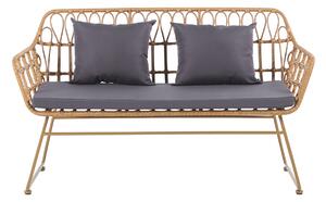 Sofa ASTRID pleciony naturalny 140x73x77 cm