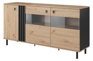 Komoda MADDALENA 165 cm do Salonu Sypialni Antracyt
