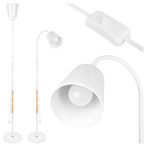 Lampa podłogowa MASTERLED Koko E27 LED 145cm regulowana stojąca biała drewno