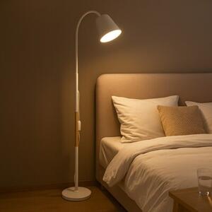 Lampa podłogowa MASTERLED Koko E27 LED 145cm regulowana stojąca biała drewno