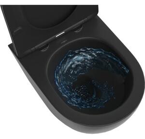 Mexen Lena miska wc Rimless Tornado, czarna mat - 3322XX85T