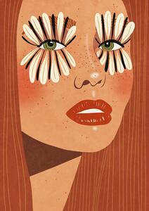 Ilustracja Flower Eyes, Raissa Oltmanns