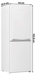 Lodówka BEKO b100 RCSA240K40WN MinFrost EasyPull 152,8cm Biała