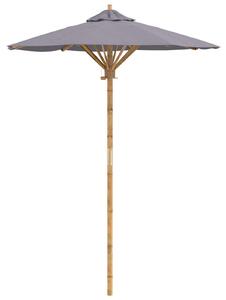 Parasolka ogrodowa Ciemnoszary Ø 150 x 210 cm Bambus