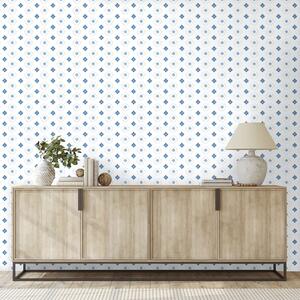 Tapeta niebieskie geometryczne diamenty