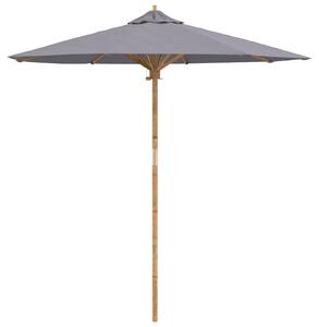 Parasolka ogrodowa Ciemnoszary Ø 217 x 230 cm Bambus