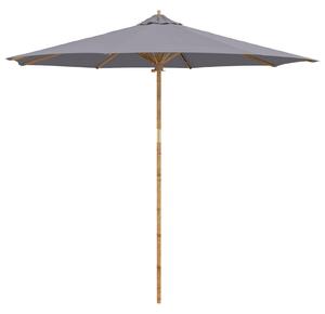 Parasolka ogrodowa Ciemnoszary Ø 270 x 260 cm Bambus