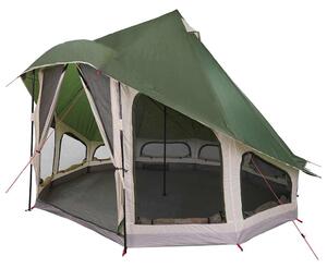 Namiot Tipi z dachem Zielony 404 x 370 x 270 cm tafta
