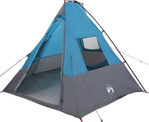 Namiot Tipi z dachem Niebieski 383 x 338 x 217 cm tafta