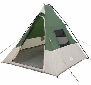 Namiot Tipi z dachem Zielony 383 x 338 x 217 cm tafta
