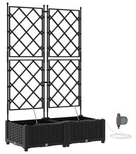 Doniczka ogrodowa 2 pcs Czarny 80 x 40 x 126 cm