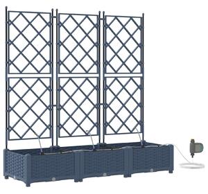 Doniczka ogrodowa 3 pcs Szary 120 x 40 x 126 cm