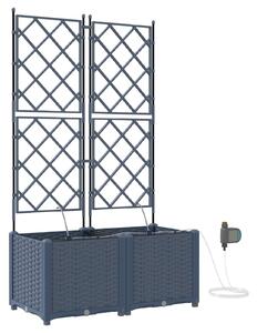 Doniczka ogrodowa 2 pcs Szary 80 x 40 x 142 cm