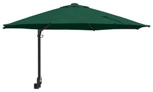 Parasolka ogrodowa Zielony 248 x 248 x 148 cm Poliester i Stal