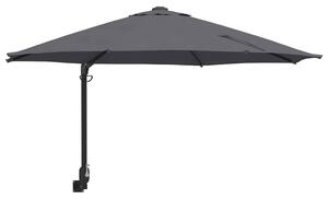 Parasolka ogrodowa Antracyt 248 x 248 x 148 cm Poliester i Stal
