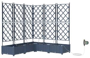 Doniczka ogrodowa 5 pcs Szary 120 x 120 x 126 cm