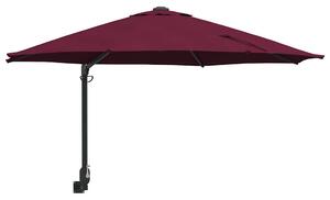 Parasolka ogrodowa Bordeaux Czerwony 248 x 248 x 148 cm